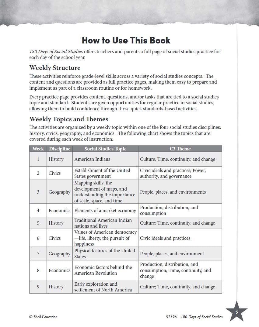 180 Days: Social Studies, Civics for 4th Grade Practice Workbook for Classroom and Home, Cool and Fun Practice Created by Teachers (180 Days of Practice) - Image 4