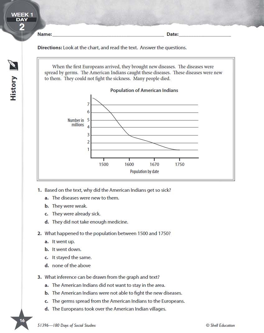 180 Days: Social Studies, Civics for 4th Grade Practice Workbook for Classroom and Home, Cool and Fun Practice Created by Teachers (180 Days of Practice) - Image 7