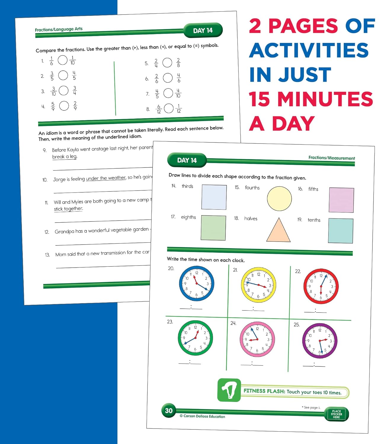 Summer Bridge Activities 3rd to 4th Grade Workbook, Activity Book With Math, Reading Comprehension, Science, Fitness, Social Studies, Writing Practice, and Flash Cards - Image 7