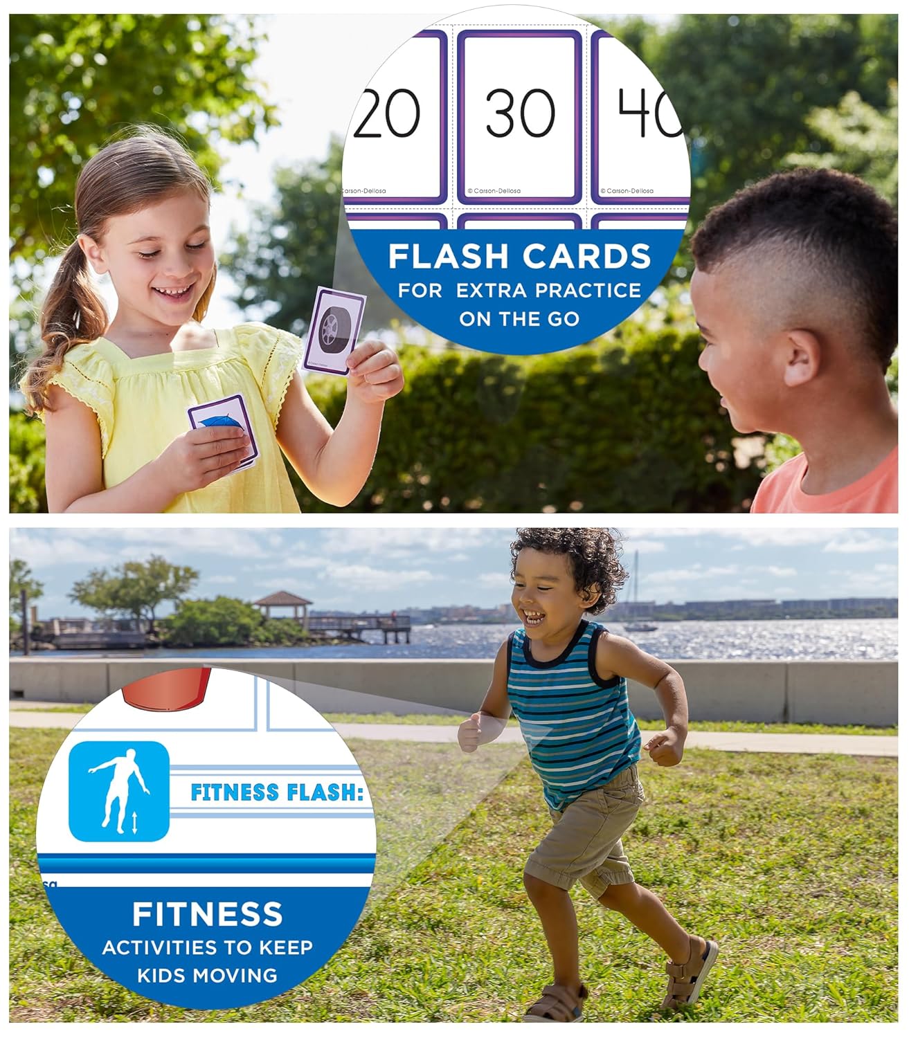 Summer Bridge Activities Kindergarten to 1st Grade Workbooks, K-1 Activity Book With Math, Reading Comprehension, Science, Fitness, Social Studies, Writing Practice, and Flash Cards - Image 9